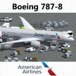 FS2004 American Boeing 787-8 AGS-G4e.